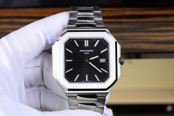 Đồng Hồ Patek Philippe Cubitus 5821 Mặt Đen Replica Nhà Máy TW 45mm (7)