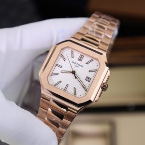 Đồng Hồ Patek Philippe Cubitus 5821 Mặt Trắng Rep Cao Cấp Xưởng TW 45mm (9)