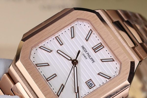 Đồng Hồ Patek Philippe Cubitus 5821 Mặt Trắng Rep Cao Cấp Xưởng TW 45mm (9)