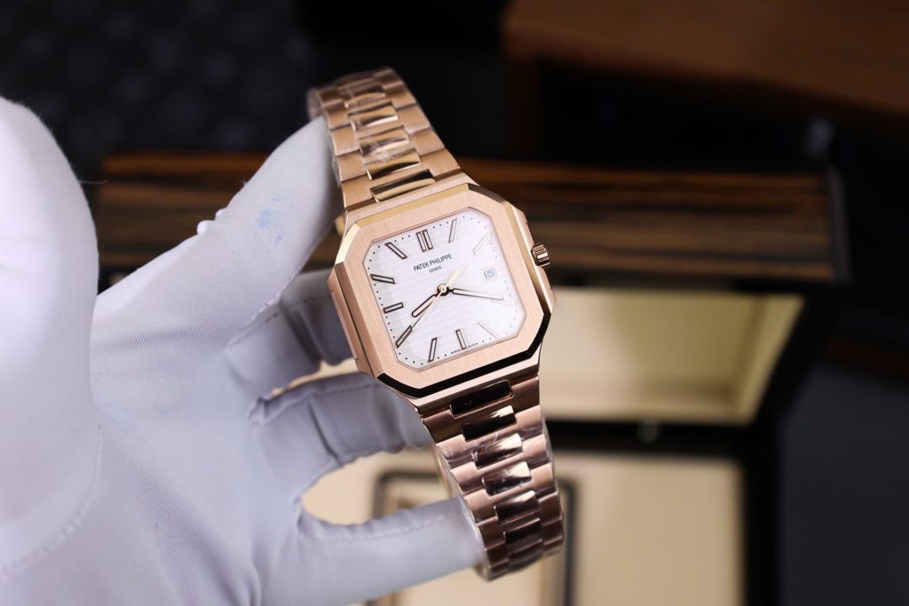 Đồng Hồ Patek Philippe Cubitus 5821 Mặt Trắng Rep Cao Cấp Xưởng TW 45mm (9)