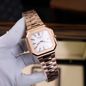 Đồng Hồ Patek Philippe Cubitus 5821 Mặt Trắng Rep Cao Cấp Xưởng TW 45mm (9)