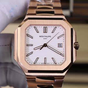 Đồng Hồ Patek Philippe Cubitus 5821 Mặt Trắng Rep Cao Cấp Xưởng TW 45mm (9)