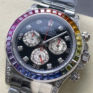 Đồng Hồ Rolex Cosmograph Rainbow Chế Tác Trọng Lượng 220 Grams 40mm (7)