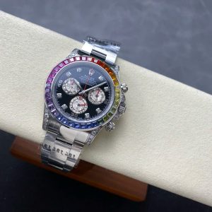 Đồng Hồ Rolex Cosmograph Rainbow Chế Tác Trọng Lượng 220 Grams 40mm (7)