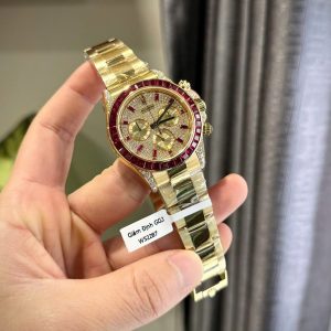 Đồng Hồ Rolex Daytona 126598TRU Chế Tác Bọc Vàng Thật + Ruby + Kim Cương Moissanite 40mm (2)