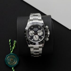 Đồng Hồ Rolex Daytona Chế Tác Mặt Khảm Xà Cừ Tím Cọc Số Kim Cương Moissanite 40mm (2)