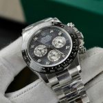 Đồng Hồ Rolex Daytona Chế Tác Mặt Khảm Xà Cừ Tím Cọc Số Kim Cương Moissanite 40mm (2)