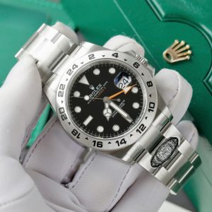 Đồng Hồ Rolex Explorer II 226570 Rep 11 Cao Cấp Nhất Mặt Đen Nhà Máy Clean 42mm (2)