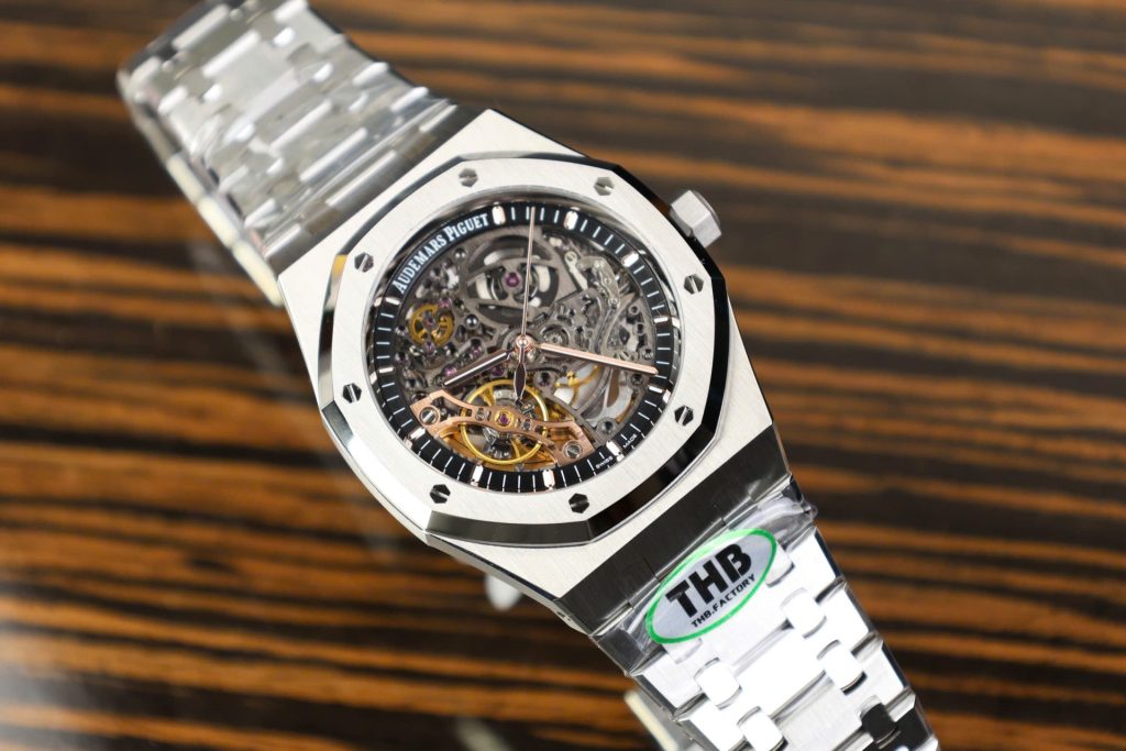 Đồng Hồ Audemars Piguet Royal Oak 15407 Chế Tác Mặt Lộ Cơ Xưởng THB 41mm (8)