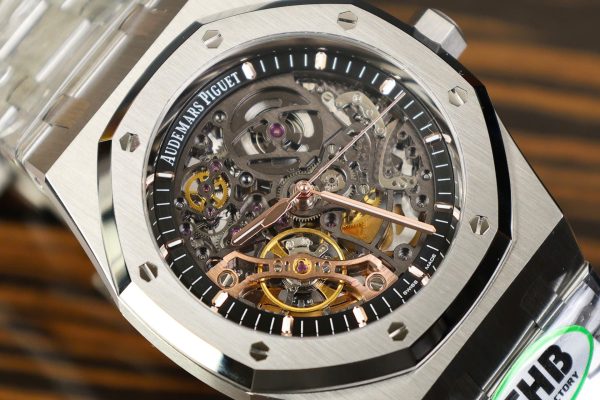 Đồng Hồ Audemars Piguet Royal Oak 15407 Chế Tác Mặt Lộ Cơ Xưởng THB 41mm (2)