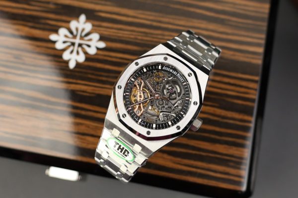 Đồng Hồ Audemars Piguet Royal Oak 15407 Chế Tác Mặt Lộ Cơ Xưởng THB 41mm (2)