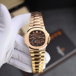 Đồng Hồ Patek Philippe Nautilus 5712R Replica 11 Mặt Nâu Nhà Máy PPF 40mm (2)