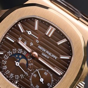 Đồng Hồ Patek Philippe Nautilus 5712R Replica 11 Mặt Nâu Nhà Máy PPF 40mm (2)