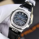 Đồng Hồ Patek Philippe Nautilus 5724 Mặt Xanh Blue Rep 11 Chạy Full Chức Năng PPF 40mm (2)