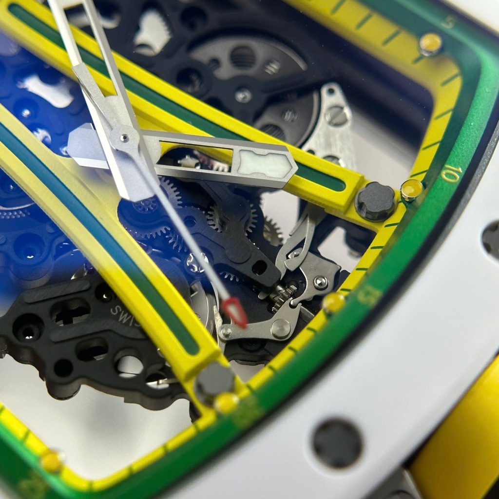 Đồng Hồ Richard Mille Replica 11 RM61-01 Manual Winding Yohan Blake Vỏ Gốm Trắng ZF 42.7x50 (2)