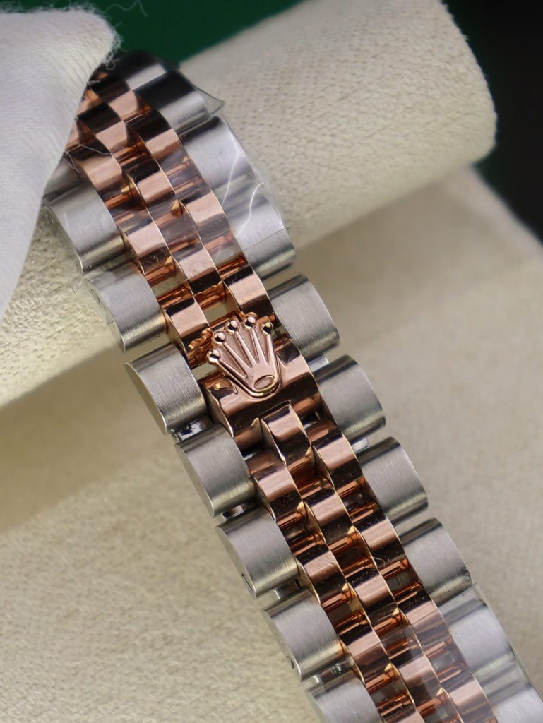 Đồng Hồ Rolex DateJust Lady Chế Tác Bọc Vàng Thật Mặt Chocolate Nhà Máy GM 28mm (2)