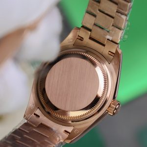 Đồng Hồ Rolex DateJust Nữ Chế Tác Bọc Vàng Thật Mặt Chocolate Nhà Máy GM 28mm (2)