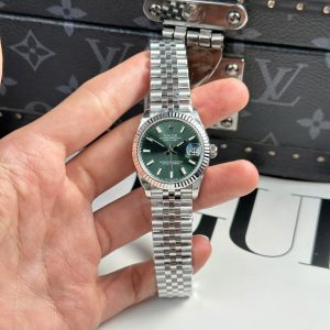 Đồng Hồ Rolex DateJust Replica 1 1 Mặt Xanh Lá Cây Nhà Máy THB 31mm (2)