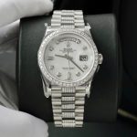 Đồng Hồ Rolex Day-Date Mặt MOP Chế Tác Đính Kim Cương Moissanite 36mm (2)