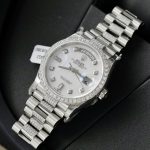 Đồng Hồ Rolex Day-Date Mặt MOP Chế Tác Đính Kim Cương Moissanite 36mm (2)