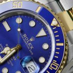 Đồng Hồ Rolex Submariner Mặt Xanh Blue Chế Tác Bọc Vàng Thật 40mm (2)