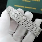 Đồng Hồ Audemars Piguet 15400 Chế Tác Full Kim Cương Moissanite Hong Kong 41mm (2)