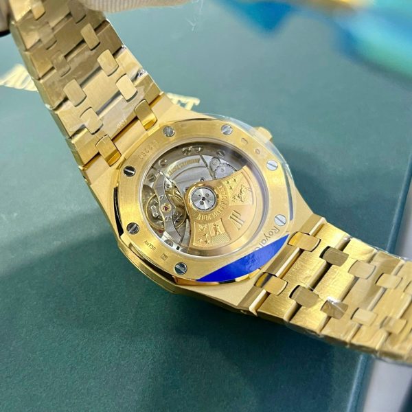 Đồng Hồ Audemars Piguet Replica 11 Royal Oak 15450 Mạ Vàng Mặt Trắng IPF 37mm (2)