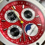 Đồng Hồ Audemars Piguet Replica 11 Royal Oak Chronogarph 26574ST Mặt Số Màu Đỏ 41mm (2)