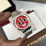 Đồng Hồ Audemars Piguet Replica 11 Royal Oak Chronogarph 26574ST Mặt Số Màu Đỏ 41mm (2)