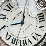 Đồng Hồ Cartier Ballon Bleu WE9009Z3 Mặt Trắng Chế Tác Viền Kim Cương Moissanite Xưởng AF 42mm (2)