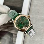 Đồng Hồ Chopard Chế Tác Happy Sport Mặt Đá Xoay Máy Cơ Nữ Màu Xanh Lá Cây 36mm (2)