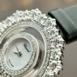 Đồng Hồ Chopard Happy Chế Tác Kim Cương Moissanite Hong Kong 36mm (1)