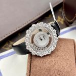 Đồng Hồ Chopard Happy Chế Tác Kim Cương Moissanite Hong Kong 36mm (1)