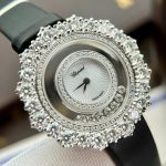 Đồng Hồ Chopard Happy Chế Tác Kim Cương Moissanite Hong Kong 36mm (1)