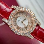 Đồng Hồ Chopard L'Heure Chế Tác Bọc Vàng 18K Đính Kim Cương Moissanite 36mm (1)