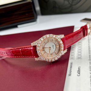 Đồng Hồ Chopard L'Heure Chế Tác Bọc Vàng 18K Đính Kim Cương Moissanite 36mm (1)