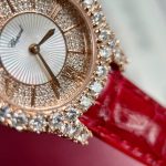 Đồng Hồ Chopard L'Heure Chế Tác Bọc Vàng 18K Đính Kim Cương Moissanite 36mm (1)