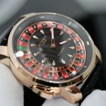 Đồng Hồ Jacob & Co Casino Roulette Rep 11 Cao Cấp Nhất Dây Da Đen 44mm (1)