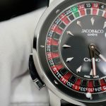 Đồng Hồ Jacob & Co Casino Roulette Replica 11 Cao Cấp Nhất Dây Da Đen 44mm (1)