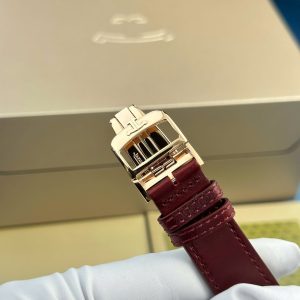 Đồng Hồ Jaeger LeCoultre Chế Tác Vỏ Mạ Vàng Hồng Dây Da Nhà Máy MG 27.4×45 (2)