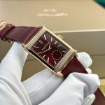 Đồng Hồ Jaeger LeCoultre Chế Tác Vỏ Mạ Vàng Hồng Dây Da Nhà Máy MG 27.4×45 (2)