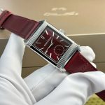 Đồng Hồ Jaeger LeCoultre Replica 11 Màu Đỏ Dây Da Nhà Máy MG 27.4×45 (2)