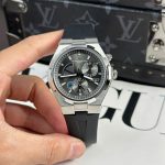 Đồng Hồ Nam Vacheron Constantin Replica 11 Overseas Dual Time 47450 Màu Xám Nhà Máy 9F 42mm (2)