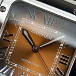 Đồng Hồ Nữ Cartier Santos WSA0065 Replica 11 Mặt Nâu Nhà Máy BV 35mm (2)