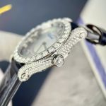 Đồng Hồ Nữ Chopard Chế Tác Đính Kim Cương Moissanite Hong Kong 34mm (1)