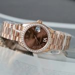 Đồng Hồ Nữ Rolex DateJust Chế Tác Đính Moissanite + Bọc Vàng Thật 18K 31mm (2)