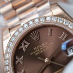 Đồng Hồ Nữ Rolex DateJust Chế Tác Đính Moissanite + Bọc Vàng Thật 18K 31mm (2)