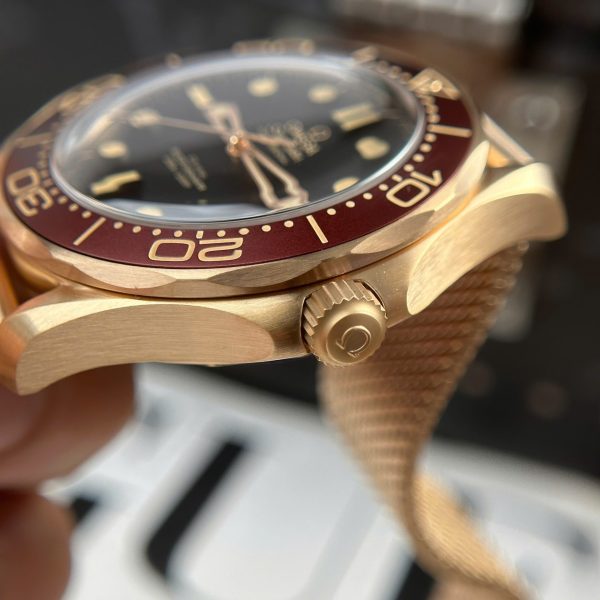 Đồng Hồ Omega Seamaster Diver 300M Bronze Gold Replica 11 VFS 42mm (12)