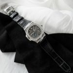 Đồng Hồ Patek Philippe Chế Tác Nautilus 5724 Mặt Xám Dây Da Nhà Máy PPF 40mm (2)