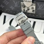 Đồng Hồ Richard Mille Replica 11 RM055 Bubba Watson Grey Ceramic Dây Cao Su Nhà Máy ZF 42.7x49 (1)